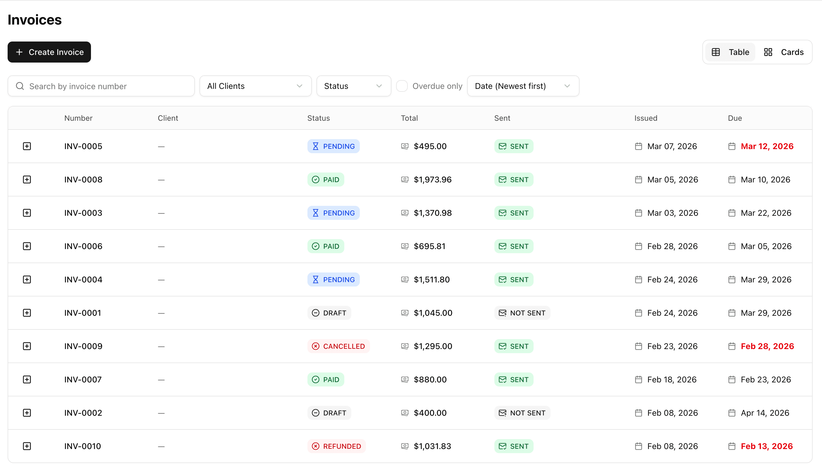 Large illustration showing invoice creation interface